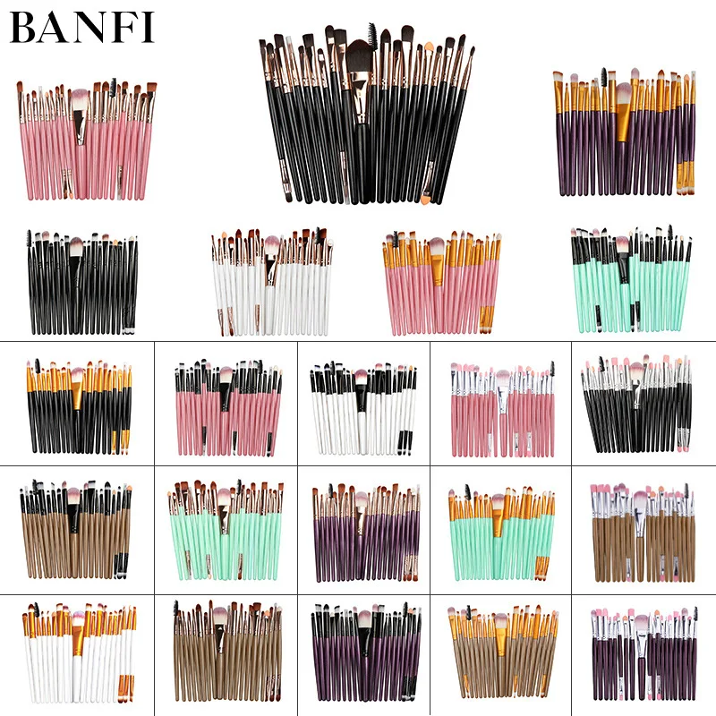 

Makeup Brushes Set 20Pcs Eyebrow brush set Foundation Blush Brush Powder Blending Eyeshadow Beauty Make up Brush Tool Kit