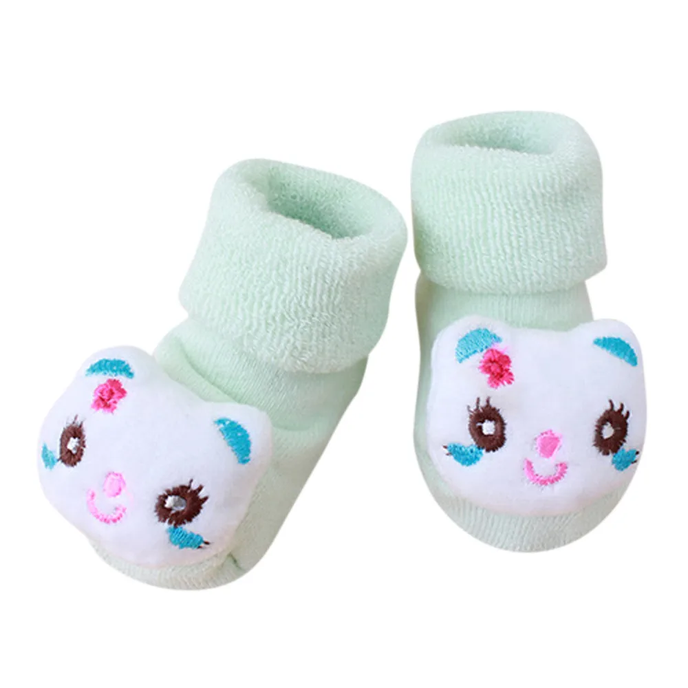 Носки для маленького мальчика/девочки с героями мультфильмов; модные Нескользящие теплые носки для новорожденных девочек и мальчиков; тапочки; recien nacido#20 - Цвет: I