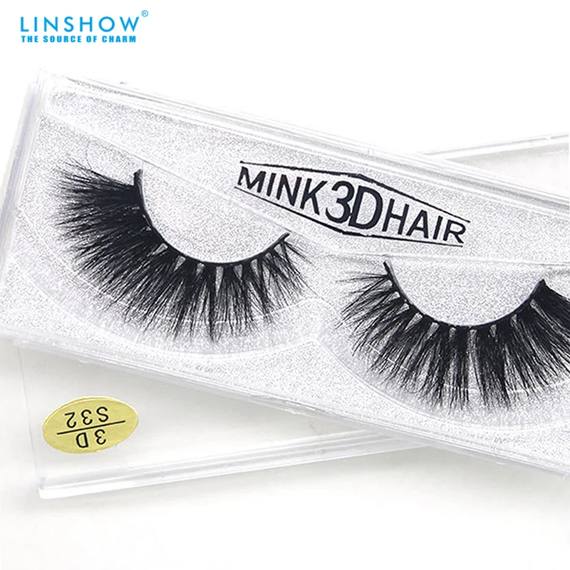 LinShow 3D норковые ресницы высокого качества натуральные Длинные Накладные ручной