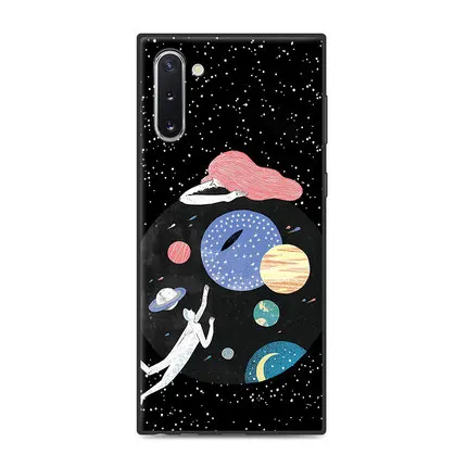 Чехол для samsung Note 10, чехлы Note10, чехол Note 10+ с рисунком, противоударный Note10+ Защитные колпаки для Galaxy Note10 plus pro, чехол - Color: A1