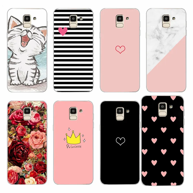Case For Samsung A50 cover Soft Silicone Phone coque Galaxy A70 A30 J4 J6 J8 A7 2018 Note 9 Cartoon shells |