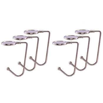 

Christmas Sock Rack Metal Hook Christmas Safety Hanging Clip Christmas Tree Wall Hanging Stocking Clip-6PC