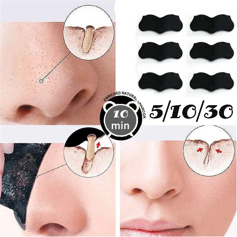 Nose Blackhead Remover Mask Deep Cleansing Skin Care Shrink Pore Acne Treatment Black Dots Cleaner Strips | Красота и здоровье