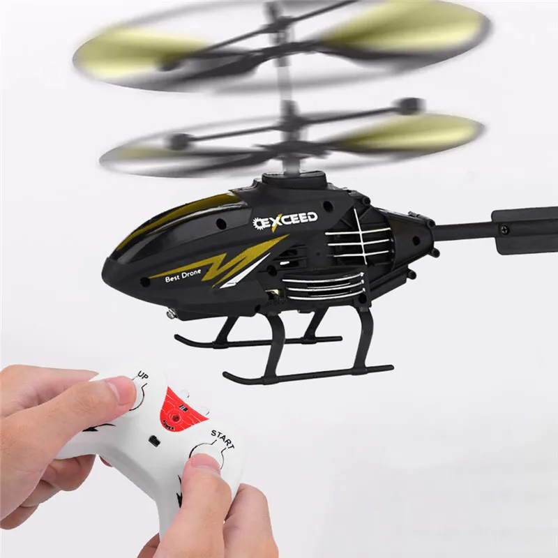 Mini RC Infraed Induction Helicopter Aircraft Flashing Light Toys mini drone Christmas Gift #4D20 (4)