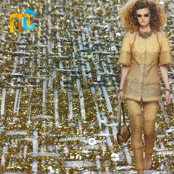

Woolen Woven Tweed Fabric DIY Skirt / Outerwear / Dress / Bag In Autumn Winter Tweed Cloth D82