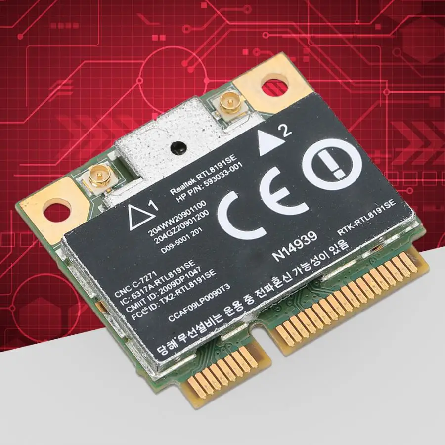 Беспроводная сетевая карта для RealTek RTL8191SE Mini PCI-E 300M 593533-001 для hp CQ42 G42