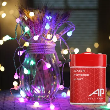 

2019 New Arrival 100LEDs Colorful String Light Salt Water Seawater Powered Energy-saving Party Christmas Garden Outdoor Decor