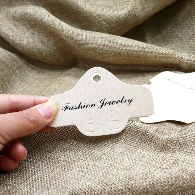

Fashion Jewelry Necklace Packaging Card 8*8.5cm Collapsible Necklace Bracelet Card Display 100pcs/lot Light Yellow Earing Card