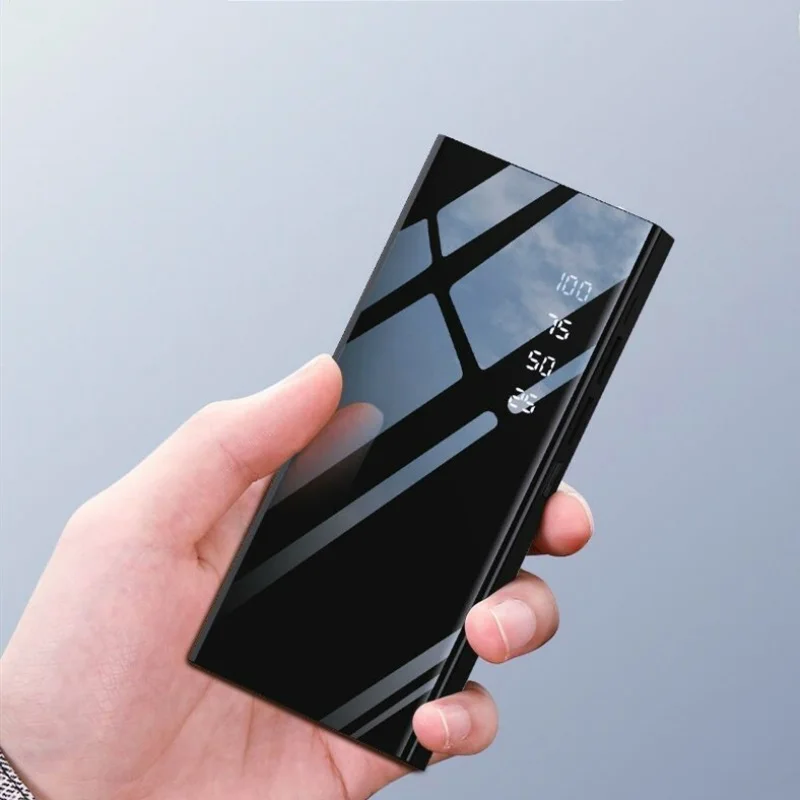 20000 мАч портативный внешний аккумулятор для iPhone Xiaomi samsung светодиодный 2 USB