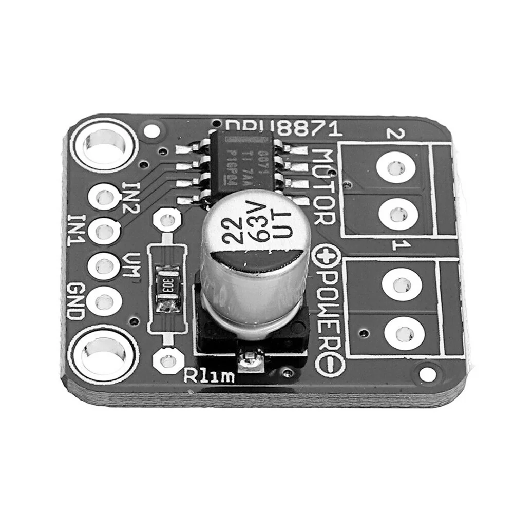 DRV8871 DC мотор драйвер питания прочный h-мост Профессиональный ШИМ управление коммутационная плата черный для Arduino 3.6A