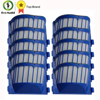 

10 Pack Blue Aero Vac Filters For iRobot Roomba 500 600 Series Replacement AeroVac Filter Replacements 536,550,595, 600,620, 650