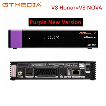 

2PCS/Lot GT media V8 Honor Satellite Receiver HD 1080P Europe Cline for Spain Built-in WIFI Antenna Dongle Purple V8 NOVA