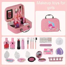 Fashion Kids Cosmetics Make Up Set Safe Washable Children's Makeup Set Box Princess Beauty Pretend Play Toys For Girl Baby Toys