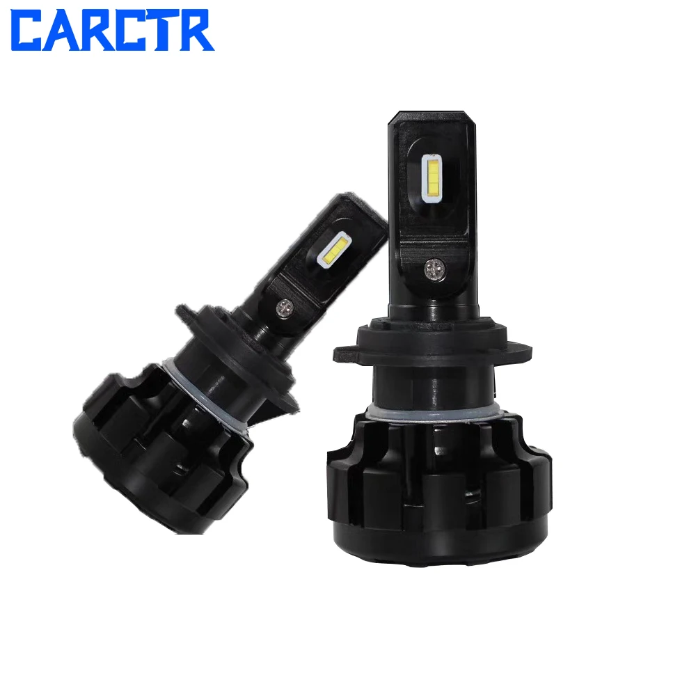 CARCTR светодиодный автомобилей головной светильник H7 лампы H1 H3 H4 9006 9005 H8/H9/H11 9012