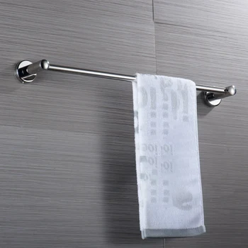 

Fashion-Stainless Steel Towel Rack Bar Rail Wall Mounted Holder Bathroom Hotel 60cm