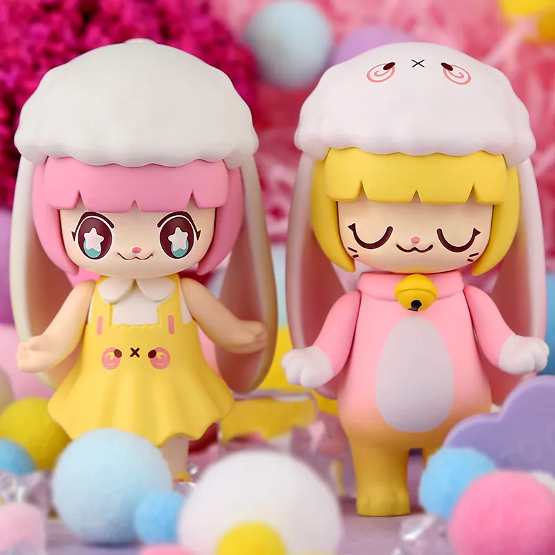 Blind Box cat surprise dolls popmarter KIMMY MIKI Animal series Blind Box Color Doll Binary Action Figure Birthday Gift Kid Toy