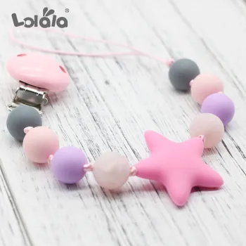 

GLJ.CY Baby Silicone Pacifier Clip Holder,Pacifier Clip, Chewable Beads,BPA Free Silicone Teether,Safe,Baby Shower Gift