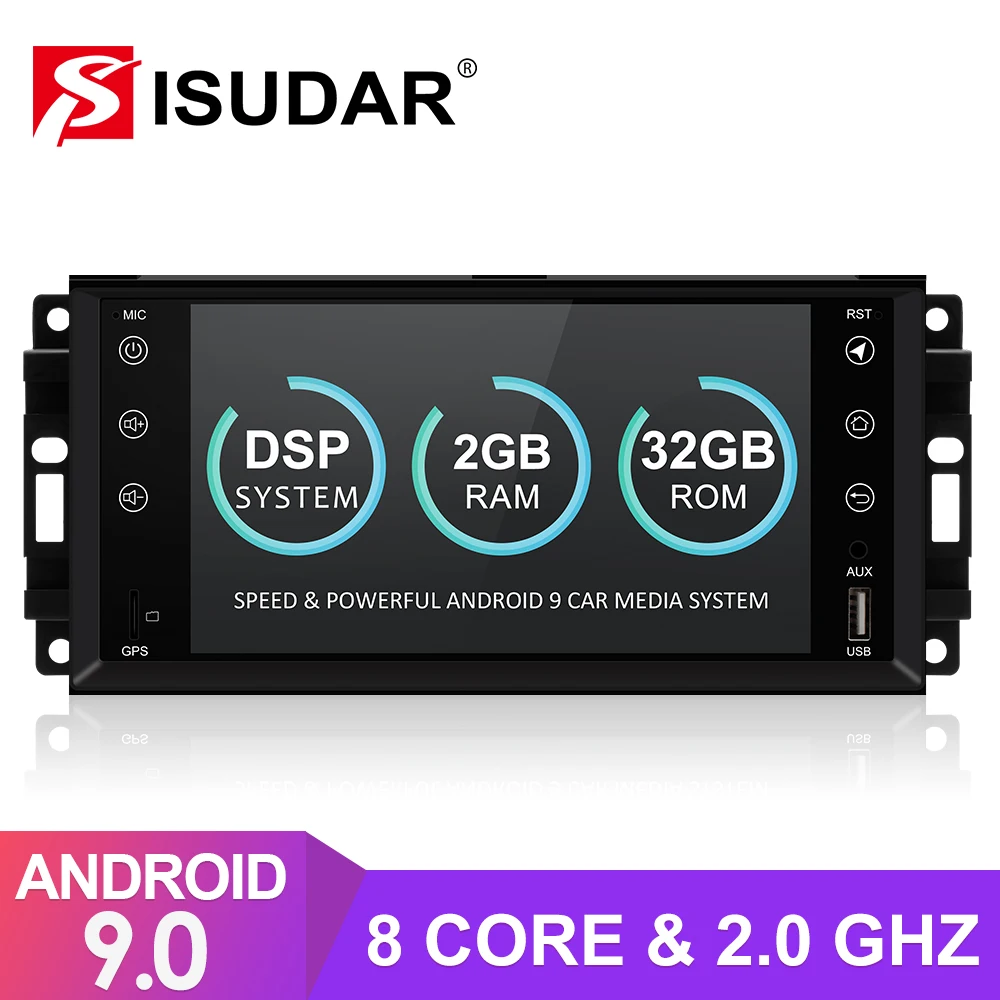 Isudar 2 Din Android 9 авто радио для Jeep/wrangler/Патриот/Компас/Путешествие автомобиля Мультимедиа Видео gps 8 Core ram 2GB rom 32GB DVR