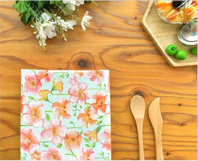 Половина ярда простой хлопок ткань с цветочным принтом зеленый низ ручной работы DIY одежды платье детская одежда хлопок T1206