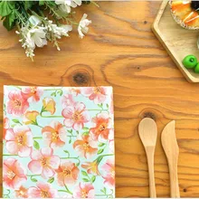 Половина ярда простой хлопок ткань с цветочным принтом зеленый низ ручной работы DIY одежды платье детская одежда хлопок T1206