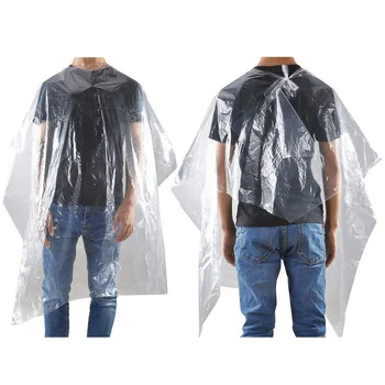 

50pcs Disposable Hair Coloring Waterproof Hair Cape Hairdressing Cutting Hair Cloth Salon Barber Gown Cape Barber Tools