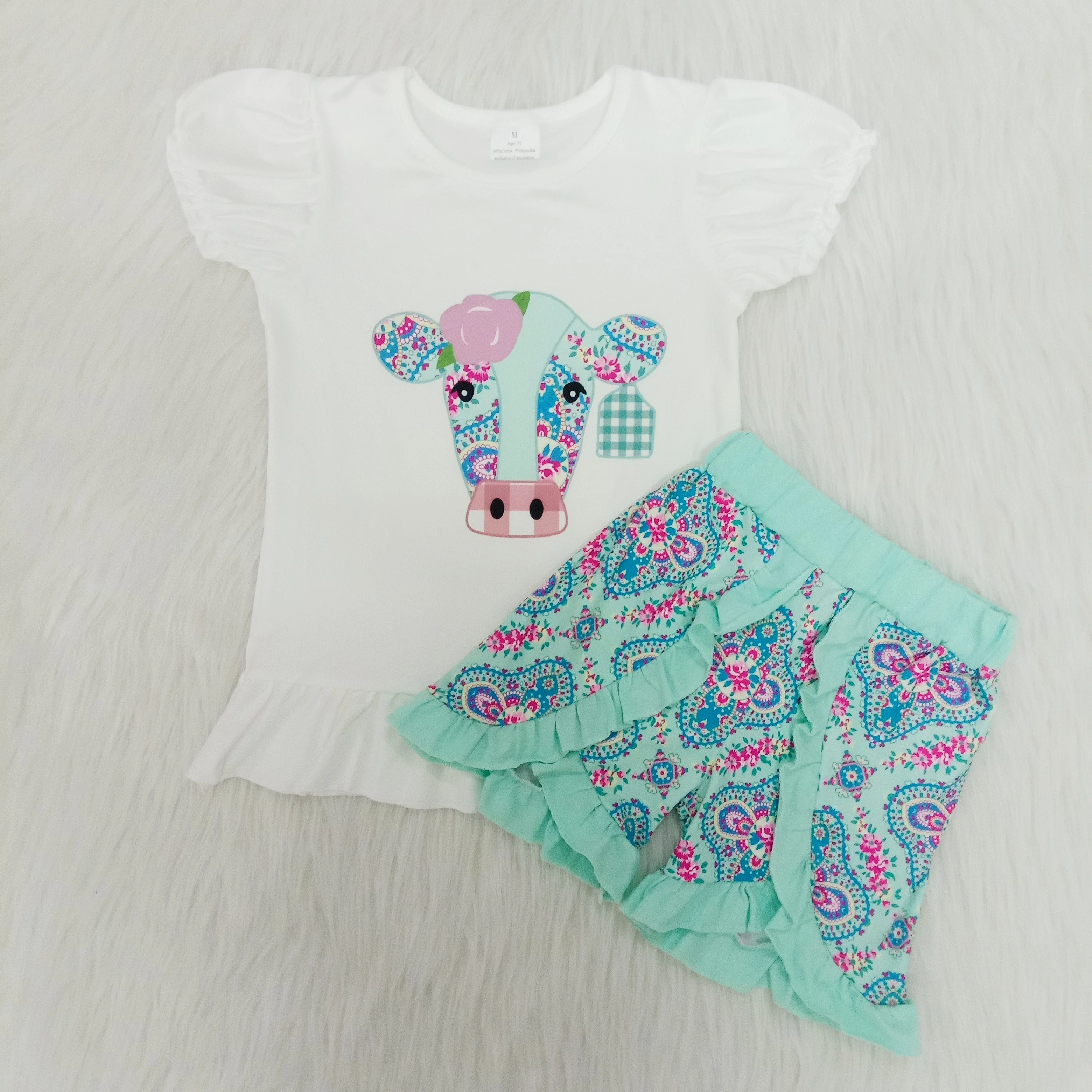 cow print baby girl clothes