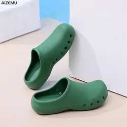 Sapatos médicos mulher enfermeira sapatos chefe de trabalho tamancos médico cirúrgico sapatos antiderrapante enfermagem tamancos sala de operação las chinelo