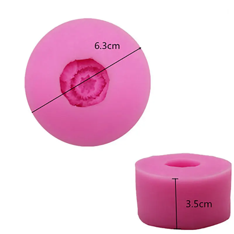 3D Flower Candle Wax Silicone Soap Mold DIY Poppy Gypsum Plaster Mould Clay Decoration Resin Moulds 1PCS