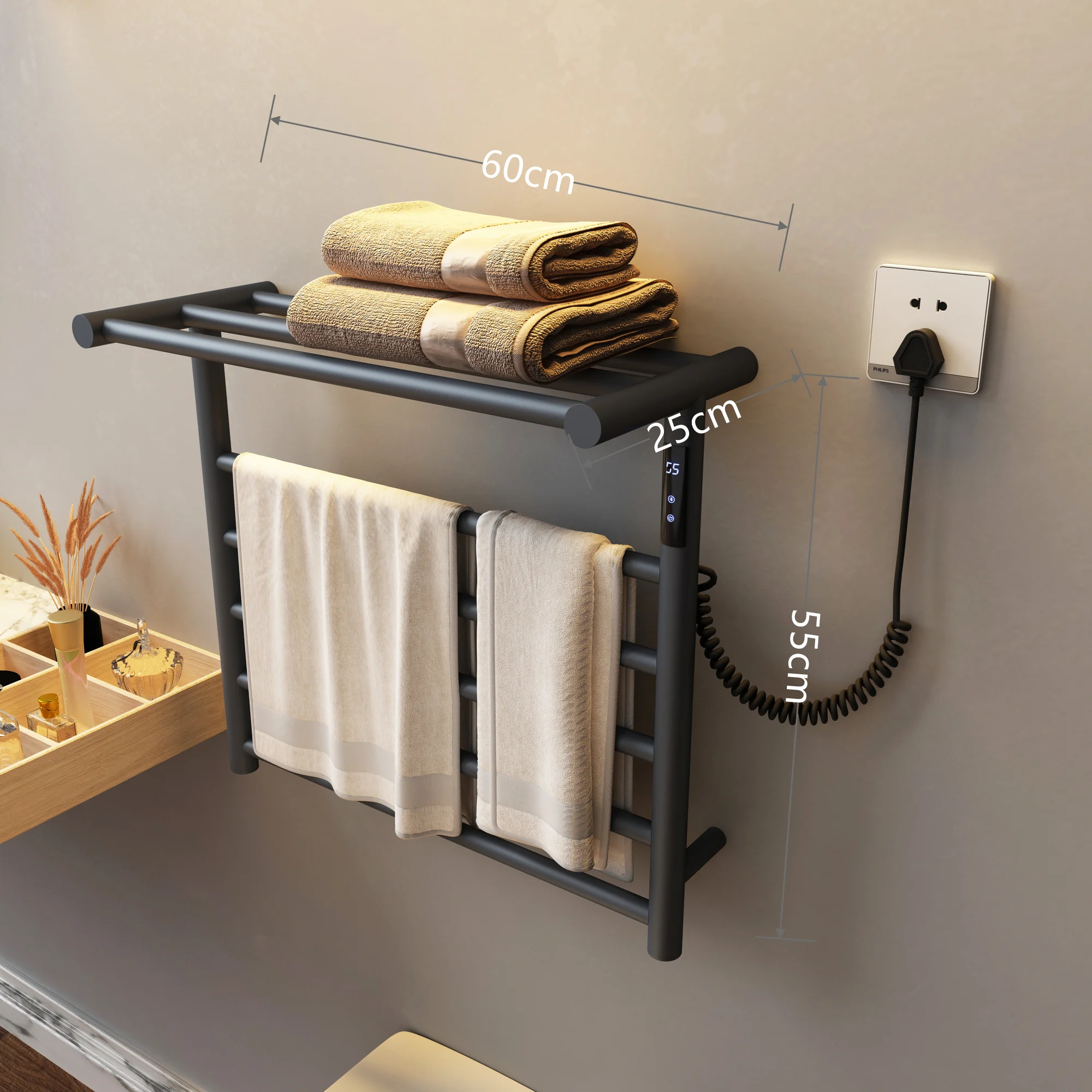bathroom Electric heating towel rack household bathroom accessories