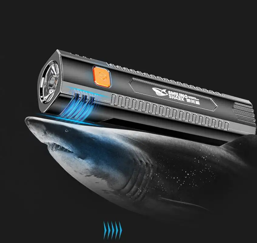 Flashlight Strong Work Light Rechargeable 3 Modes Xenon Lights Camping LED Luminous Torch Lamp Night Outdoor Flash Light