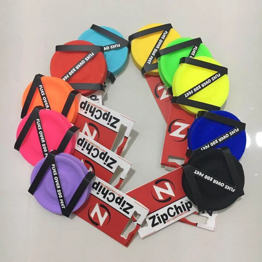 10 different Color Mini Pocket Flexible Zip Chip Flying Discs can