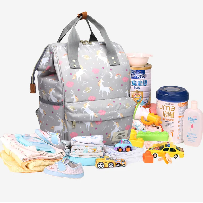 Lequeen Большая вместительная сумка для беременных, Детская сумка, сумка для мам, многофункциональная сумка для подгузников, дорожный рюкзак
