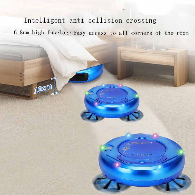 US $32.54 Robot Vacuum Cleaner Home Touch Switch Cordless Portable Vacuum Cleaner Mop Sweeper Vacuum 3 In 1