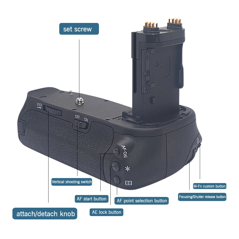 Mcoplus BG-6DII Vertical Battery Grip for Canon EOS 6D Mark II 6D II 6D2 SLR Camera as BG-E21