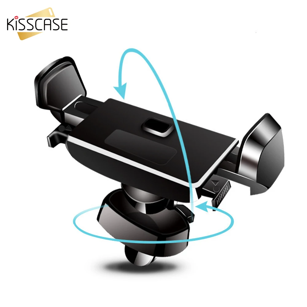 KISSCASE Auto Telefon Halter Für iPhone 11 7 8 XR X 6 Air Vent Outlet Clip Halterung Ständer Automa