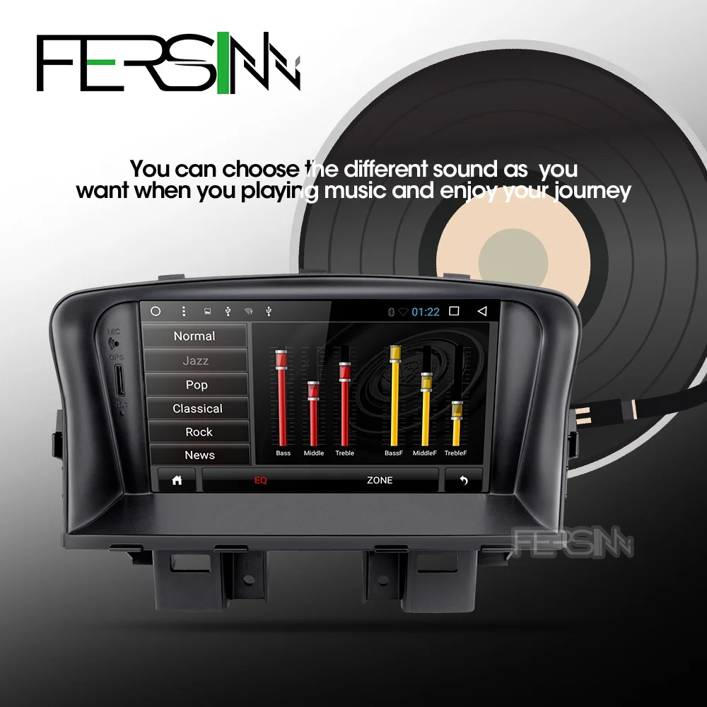 Perfect Fersinny ZLKLZ7060 2G+32G Android 8.1 car dvd radio player For Chevrolet Cruze 2008 2009 2010 2011 2012 car gps stereo player 2