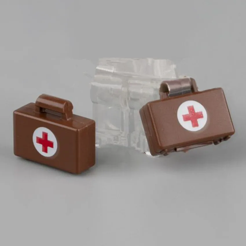 10Pcsset Box Block Legoingly Figures Briefcase Suitcase Handbag Building Blocks MOC Accessories DIY Kids Toys Bricks Gifts (8)