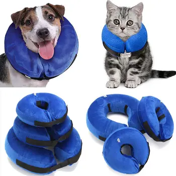 

Medical Protection Cone Inflatable Pet Dog Collar Dog Cat Veterinary Approved Elizabethan Wound Healing And Health-Collar S-L