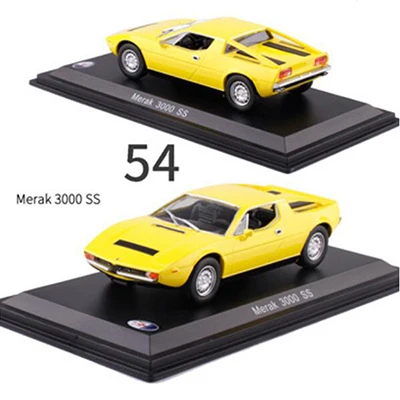 54 1:43 Масштаб Литой Сплав классический автомобиль Maseratis гоночный ралли модель металлические транспортные средства Коллекция игрушек дисплей с прозрачной крышкой - Цвет: 54