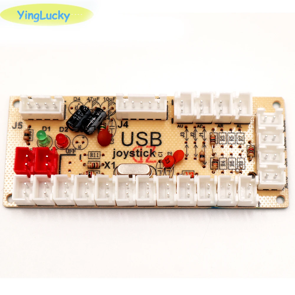 2 игрока джойстик аркадный DIY Kit светодиодный запчасти кнопка+ Джойстики+ USB контроллер-кодировщик для Mame для Raspberry Pi 3