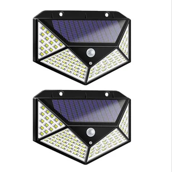 

100 LED Solar Light Outdoor Solar Lamp Powered Sunlight Waterproof PIR Motion Sensor Street Light for Garden Decoration