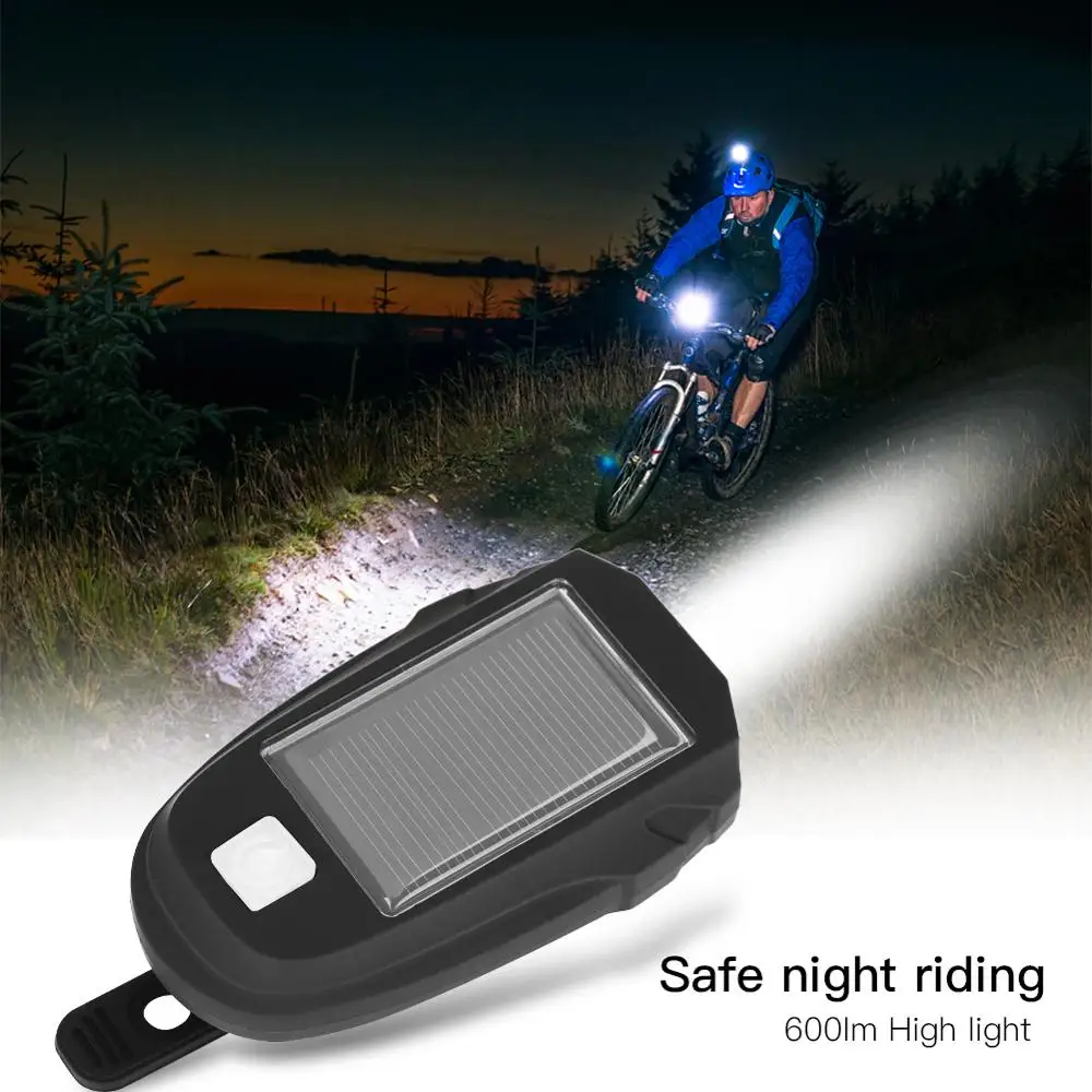 

High Quality Cycling Bicycle Light Mountain Bike Light T6 Night Riding USB Charging Solar Light
