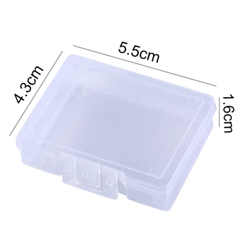 

5.5*4.3*1.6cm Transparent Strength Plastic Storage Box Container Case 1pcs