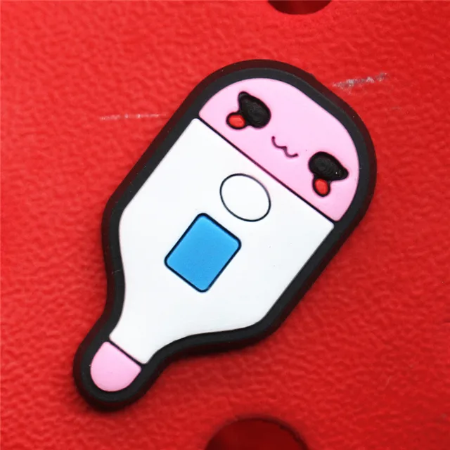 Single Sale 1pcs Medical Supplies PVC Shoe Charms Cute Stethoscope Syringe Shoe Buckle Decoration Jibz fit Croc Kids X-mas Gifts U172-3