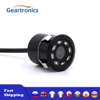 

Car Rear View Camera 8 LED 170 Degree Round Back Up Cameras Night Vision Reversing Auto Parking Waterproof Monitor Camera