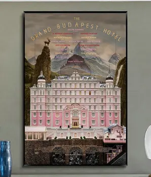 

W299 THE GRAND BUDAPEST HOTEL FILM MOVIE Trend Beautiful Fashion Silk Fabric Wall Poster Art Decor Sticker Bright