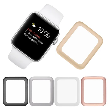 

Gosear Premium Tempered Glass Screen Protector Film with Bumper for Apple Watch iWatch iWach Series 2 3 38 42mm Smart Watch