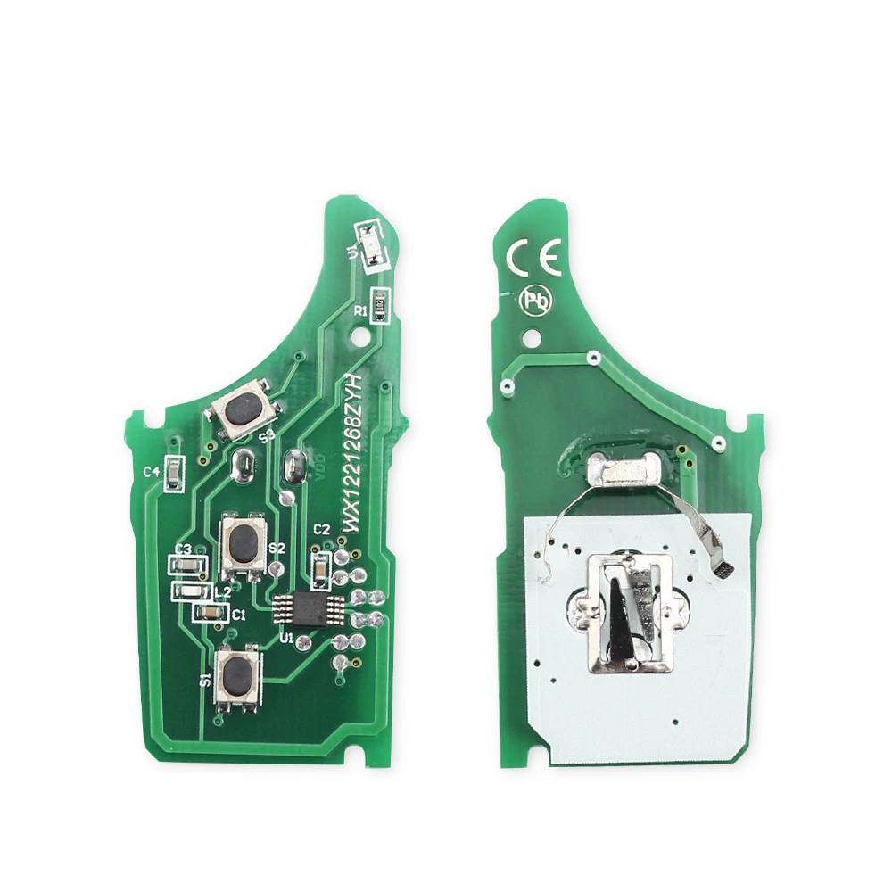 KEYYOU 3 кнопки флип складной дистанционный брелок подходит для hyundai I30 IX35 433 МГц чип ID46 TOY40 лезвие замена ключа автомобиля