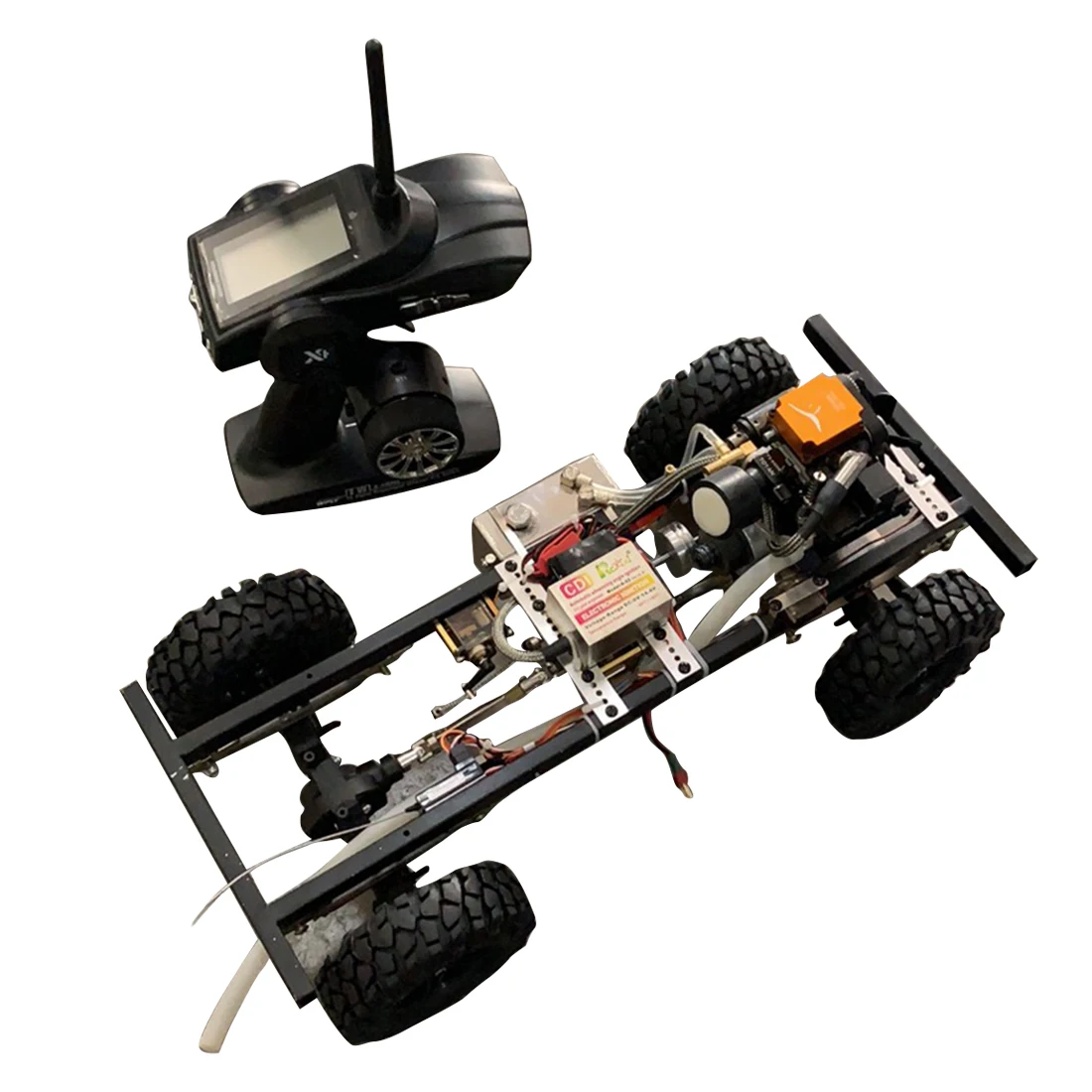 New Hot 1:10 DIY Modified Gas Powered RC Car Without Car Body Shell