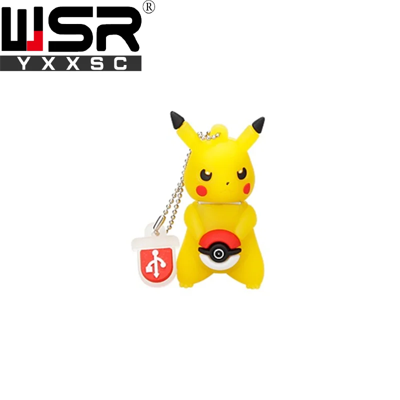 cute pokemon pikachu usb2 0 pen drive 8gb 16gb memory stick high speed 32gb 64gb real 3